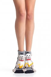 Hobby Line Женские вязанные носки для дома (нжв063-06)